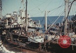 Image of USS Saratoga refueling Pacific Ocean, 1945, second 59 stock footage video 65675080633