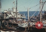 Image of USS Saratoga refueling Pacific Ocean, 1945, second 61 stock footage video 65675080633