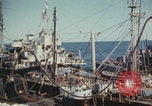 Image of USS Saratoga refueling Pacific Ocean, 1945, second 62 stock footage video 65675080633