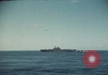 Image of USS Saratoga sailing Pacific Ocean, 1945, second 4 stock footage video 65675080634
