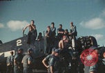 Image of USS Saratoga sailing Pacific Ocean, 1945, second 21 stock footage video 65675080634