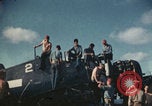 Image of USS Saratoga sailing Pacific Ocean, 1945, second 27 stock footage video 65675080634