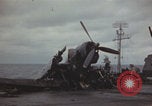 Image of USS Saratoga sailing Pacific Ocean, 1945, second 28 stock footage video 65675080634