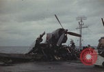 Image of USS Saratoga sailing Pacific Ocean, 1945, second 29 stock footage video 65675080634