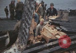 Image of USS Saratoga sailors clearing debris Pacific Ocean, 1945, second 20 stock footage video 65675080635