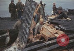 Image of USS Saratoga sailors clearing debris Pacific Ocean, 1945, second 22 stock footage video 65675080635
