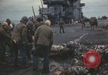 Image of USS Saratoga sailors clearing debris Pacific Ocean, 1945, second 54 stock footage video 65675080635
