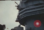 Image of USS Saratoga after Kamikaze attack Pacific Ocean, 1945, second 10 stock footage video 65675080636