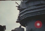 Image of USS Saratoga after Kamikaze attack Pacific Ocean, 1945, second 12 stock footage video 65675080636
