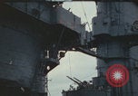 Image of USS Saratoga after Kamikaze attack Pacific Ocean, 1945, second 24 stock footage video 65675080636
