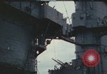 Image of USS Saratoga after Kamikaze attack Pacific Ocean, 1945, second 29 stock footage video 65675080636