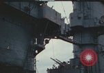 Image of USS Saratoga after Kamikaze attack Pacific Ocean, 1945, second 30 stock footage video 65675080636
