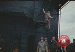 Image of USS Saratoga after Kamikaze attack Pacific Ocean, 1945, second 38 stock footage video 65675080636