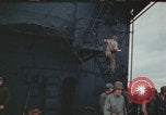 Image of USS Saratoga after Kamikaze attack Pacific Ocean, 1945, second 40 stock footage video 65675080636