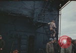 Image of USS Saratoga after Kamikaze attack Pacific Ocean, 1945, second 41 stock footage video 65675080636