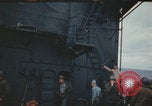 Image of USS Saratoga after Kamikaze attack Pacific Ocean, 1945, second 44 stock footage video 65675080636