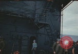 Image of USS Saratoga after Kamikaze attack Pacific Ocean, 1945, second 46 stock footage video 65675080636