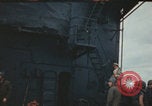 Image of USS Saratoga after Kamikaze attack Pacific Ocean, 1945, second 49 stock footage video 65675080636