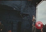 Image of USS Saratoga after Kamikaze attack Pacific Ocean, 1945, second 50 stock footage video 65675080636