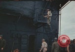 Image of USS Saratoga after Kamikaze attack Pacific Ocean, 1945, second 53 stock footage video 65675080636