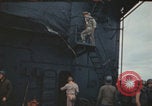 Image of USS Saratoga after Kamikaze attack Pacific Ocean, 1945, second 54 stock footage video 65675080636