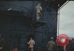 Image of USS Saratoga after Kamikaze attack Pacific Ocean, 1945, second 55 stock footage video 65675080636
