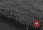 Image of USS Saratoga burial at sea Pacific Ocean, 1945, second 6 stock footage video 65675080637