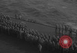 Image of USS Saratoga burial at sea Pacific Ocean, 1945, second 7 stock footage video 65675080637
