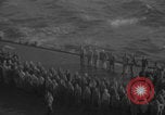 Image of USS Saratoga burial at sea Pacific Ocean, 1945, second 9 stock footage video 65675080637