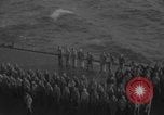 Image of USS Saratoga burial at sea Pacific Ocean, 1945, second 10 stock footage video 65675080637