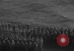Image of USS Saratoga burial at sea Pacific Ocean, 1945, second 12 stock footage video 65675080637