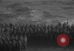Image of USS Saratoga burial at sea Pacific Ocean, 1945, second 14 stock footage video 65675080637