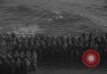 Image of USS Saratoga burial at sea Pacific Ocean, 1945, second 16 stock footage video 65675080637