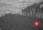 Image of USS Saratoga burial at sea Pacific Ocean, 1945, second 29 stock footage video 65675080637