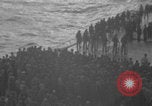 Image of USS Saratoga burial at sea Pacific Ocean, 1945, second 30 stock footage video 65675080637
