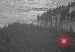 Image of USS Saratoga burial at sea Pacific Ocean, 1945, second 33 stock footage video 65675080637