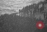 Image of USS Saratoga burial at sea Pacific Ocean, 1945, second 36 stock footage video 65675080637