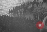 Image of USS Saratoga burial at sea Pacific Ocean, 1945, second 39 stock footage video 65675080637