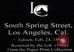 Image of South Spring Street Los Angeles California USA, 1897, second 2 stock footage video 65675080639