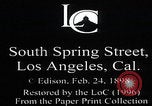 Image of South Spring Street Los Angeles California USA, 1897, second 3 stock footage video 65675080639