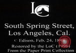 Image of South Spring Street Los Angeles California USA, 1897, second 5 stock footage video 65675080639