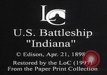 Image of USS Indiana sailing Key West Florida USA, 1898, second 7 stock footage video 65675080652