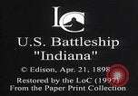 Image of USS Indiana sailing Key West Florida USA, 1898, second 8 stock footage video 65675080652
