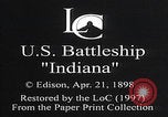 Image of USS Indiana sailing Key West Florida USA, 1898, second 9 stock footage video 65675080652