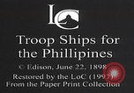 Image of First Regiment departure San Francisco California USA, 1898, second 40 stock footage video 65675080655