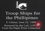 Image of First Regiment departure San Francisco California USA, 1898, second 41 stock footage video 65675080655
