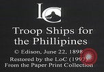 Image of First Regiment departure San Francisco California USA, 1898, second 46 stock footage video 65675080655