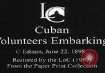 Image of Cuban volunteers departure Tampa Florida USA, 1898, second 3 stock footage video 65675080657