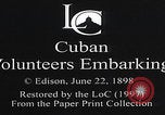 Image of Cuban volunteers departure Tampa Florida USA, 1898, second 4 stock footage video 65675080657