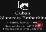 Image of Cuban volunteers departure Tampa Florida USA, 1898, second 6 stock footage video 65675080657